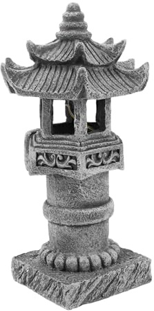Kisangel Statue de Zen Résine pour Jardin Ornement Extérieur de Décoration Traditionnelle Chinoise pour Cour et Patio Sculpture et Résistante Aux Intempéries