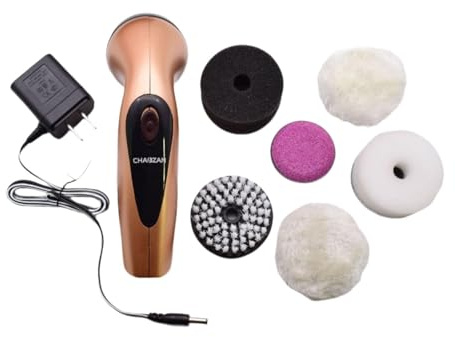 Harilla Brosse à chaussures électrique, têtes de brosse de rechange automatiques et polyvalentes, kit de cirage de chaussures électrique, nettoyeur de, or