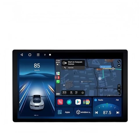 Écran CarPlay Système de Navigation sans Fil 13 Pouces 4+32 Carplay avec autoradio Android