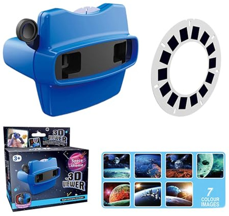 Viewfinder For Kids - 3D View Finder For Children And Adults, Retro Stereoscopic Slide Viewer STEM Learning Toy, Museum-Quality 3D Experience, Portable Interactive Projector Home, Classroom, Preschool