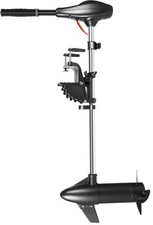 58LBS Elektrisch Außenborder, 612W Elektromotor Aussenbordmotor Bootsmotor mit 5 Vorwärtsgänge+3 Rückwärtsgänge, Langwellen Außenborder Elektromotor Schlauchboot für Kajak/Boote, 500kg Zugkraft