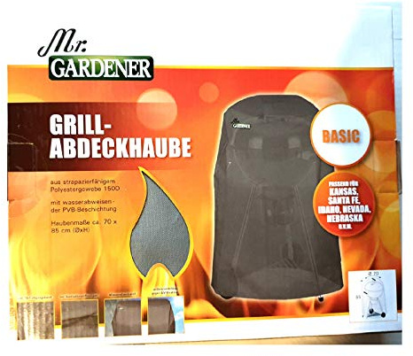 Mr. Gardener Grill-Abdeckhaube Basic - 70 x 85 cm - strapazierfähig - PVB-Beschichtet