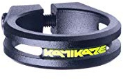 SixPack Racing Kamikaze Sattelklemme für MTB, Erwachsene, Unisex, Schwarz/Neongelb, Einheitsgröße