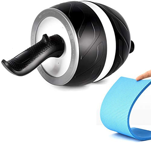 Bauchroller AGYH Automatisches Rückprall-Bauchroller, schützt die Sicherheit von Anfängern, formt Rücken, Bauch, Hüften, Armmuskeln, stummes Heim/Fitnessstudio Bauchrad (Color : White)