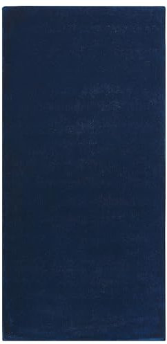 Beliani Teppich Viskose blau 80 x 150 cm einfarbig handgewebt Kurzflor Modern Gesi II