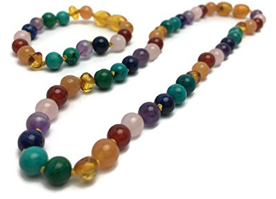 Baltic Essentials 12.5 Polished Honey Rainbow Necklace (12.5 & 5.5 Bracelet)