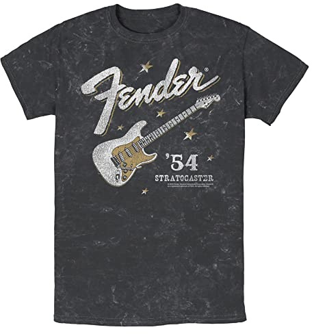 Fender Guitars Fender Western Startocaster Young Men's Short Sleeve Tee Shirt, Noir, L Homme