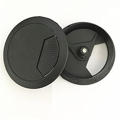 GSXLZ 8 Teile/los 60mm Computer Schreibtisch Tisch Schublade Schrank Tülle Kabel Anschluss Kunststoff Schwarz Drahtloch Deckel Kabeldurchführung 951 (Specification : 60mm)