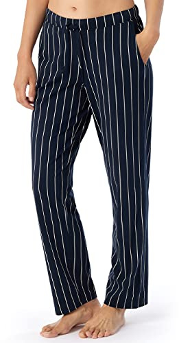 Schiesser Pantalon de Pyjama Long en Coton à Motifs – Mix + Relax Bas de Pijama, Multicolore 1_179271, 40 Femme