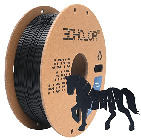 3DHoJor PLA+ PLA Plus Filament 1.75mm 1kg(2.2lbs) for 3D Printers,Black