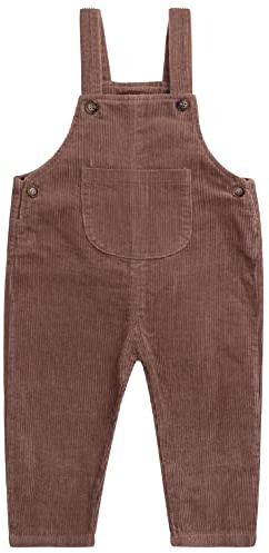 Salopette in Velluto a Coste per bebé Bambini da 1 a 3 Anni, Vintage retrò Pantaloni con Bretelle per Primavera Autunno Taglia 80/86/92/98/104