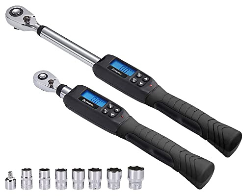 Durofix RM601-34S 3/8” & 1/2” Digital Torque Wrench Combo Kit with Buzzer, Flash Notification, Protective Case & ISO 6789 Standards with Certificate of Calibration