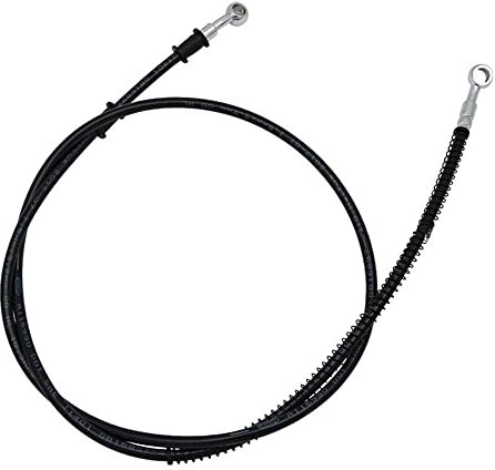 Motorrad Bremsleitung Universal Motorrad Edelstahl Kupplung Bremsölschläuche Leitungen Rohr 1100MM 1300MM 1500MM Vorderradbremsschlauch (Color : Black 1500MM)