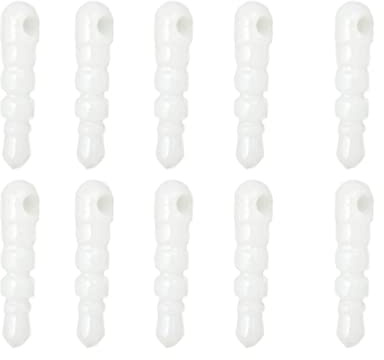 Mikikit 100pcs Charging Port Dust Plug Phone Dust Protector White Headphone Jack Plugs