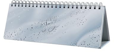 SIGEL JP105 Wochenplaner undatiert, Tischkalender ohne Datum, 100 g/m², Hardcover, 53 Wochen, 124 Seiten, Glittery Joy, vegan, aus nachhaltigem Papier, Jolie, undated Planner
