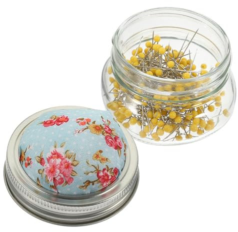 Lurrose Nähprojekt-Kits 1 Satz Nähkästchen-Set Nähnadel-Organizer Aufbewahrungsbehälter Für Nadeln Nähnadelblock Stickerei-nadelkissen Stricken Kreuzstich Nadelflasche Blumen Plastik