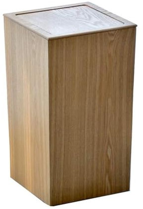 Abfalleimer Mülltonne Holz Mit Deckel Große Kapazität Müllcontainer Geruchsdicht Mülltrennsystem Schwingdeckel Typ Papiermülleimer Küchenmülleimer Für Küche Bad Schlafzimmer Büro ( Color : Style 2 )