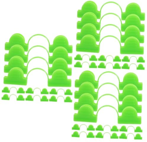BESPORTBLE 3 Sätze Doppelköpfige Gewächshaus-clips Kunststoff-befestigungsklammern Für Thermofolienklammern 50 Stück * 3