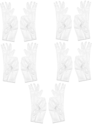 SOIMISS 5paare Elegante Lange Handschuhe Für Damen Hochzeits Und Abend-accessoire Aus Satin Für Feste Und Besondere Anlässe