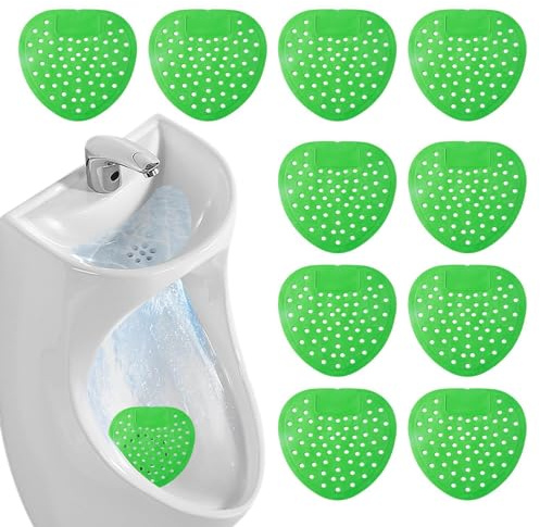 Tapis de désodorisant pour urinoirs - Filtre de tapis d'urinoir naturel écologique de 10 pièces | Écrans d'urinoir de contrôle des odeurs pour hôtels, salles de bains, toilettes, auberges | Tappet