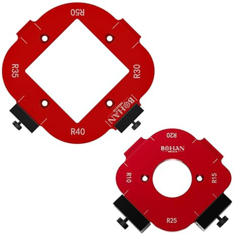 Plantillas de Fresado de Radios de Esquinas R10-R50, Robustas y Fáciles de Usar, Plantilla de Fresado, Multifuncional, Plantillas de Fresado para Fresadora, para Trabajar la Madera (1)