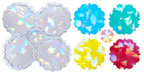 Molde de resina de silicona para flores, mantel individual para decoración del hogar