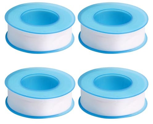 POHOVE 4 PCS Plumbers Tape, 15-16m Thread Seal Tape Industrial Sealant to Preven-t Leakage of Pipes, Shower Head and Sewers