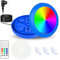 KWODE Illuminazione per piscina a LED, 10 W, illuminazione magnetica fuori terra per piscina a parete in acciaio, IP68 RGB, illuminazione per piscina Timing 2/4/6H, cavo 7 m