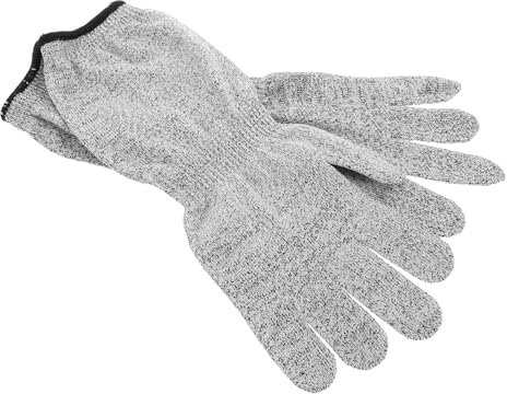 NUOBESTY Guanti Antitaglio Lunghi da Lavoro con Protezione Braccio 35 Cm, Resistenti All’usura e Traspiranti per Cucina e Industria, Guanti da Cucina Anticollisione Sicurezza Uomo Donna,