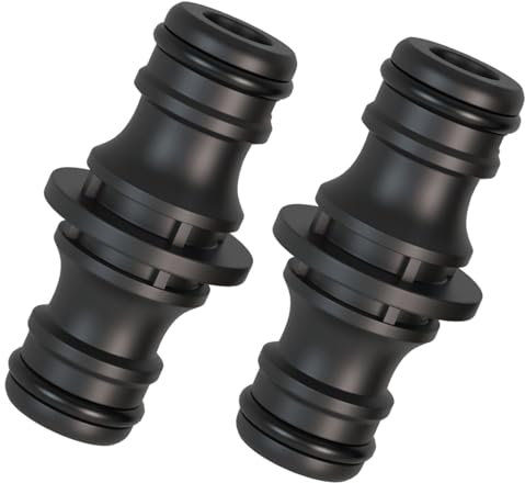 Aidqxbaoer 2 Pezzi Doppio Connettore Tubo Extender,1/2 Pollici Doppio connettore Tubo da Giardino connessioni, prolunga prolunga accoppiamento a Due Vie,per Giardino e casa