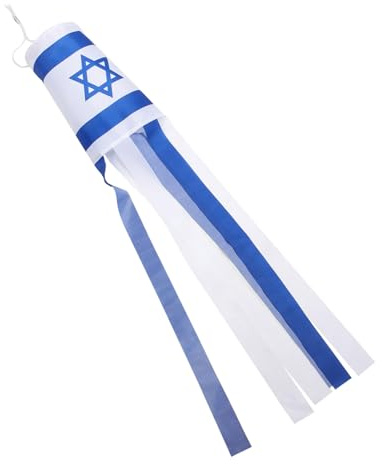 Hemobllo Drapeau D'israël Décoratif De Jardin Pour Fête Et Bureau, Tissu Résistant Lavable, Taille Pour Intérieur Extérieur, Ornement Patriotique Multiscène