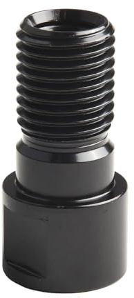 Adattatore filettato per punte da trapano M22 a 1-1/4-7 UNC connettore di conversione, nero cromo adattatore per impianto di perforazione dell'acqua, 85 mm
