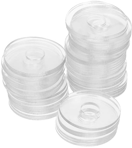 minkissy Arandelas para Tornillos de Vinilo, 50 Unidades, Juntas Planas Transparentes para Reemplazo en Manijas de Puertas de Ducha y Suministros Hogar
