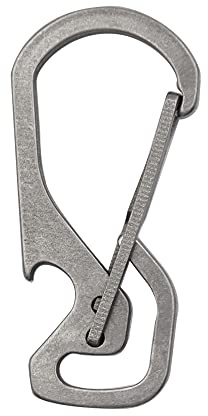 TiTo Titanium Le crochet à clé à dégagement rapide fonctionne avec un porte-clés ensemble léger et super résistant forme ronde et décapsuleur deux types (décapsuleur)