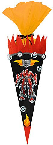 Ursus 9870006 - Schultüte Bastelset Easy Line Transformer, sechseckig, Höhe ca. 68 cm, Duchmesser ca. 20 cm, diverse Stanzteile, teilweise beglittert, inklusive Bastelanleitung