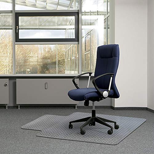 Kuyal Office Chair Mat for Carpets,Transparent Thick and Sturdy Highly Premium Quality Floor Mats for Low and Medium Pile Carpets, with Studs 36 X 48