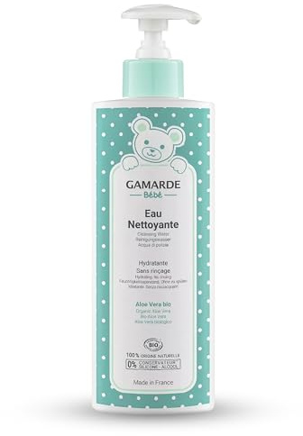 GAMARDE Bio-Kosmetik: Baby Reinigungswasser für Gesicht, Haut & Windelbereich I 100% natürliches, dermatologisch getestetes Babyprodukt I Hypoallergene Reinigung I Für Babys & Kleinkinder I 400 ml