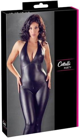 COTTELLI Overall matt - verführerischer Bodysuit, edler Matt-Look, tiefes Dekolleté und taillierter Schnitt, rückenfrei