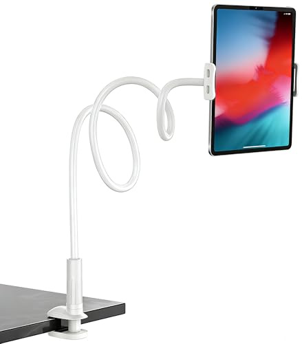 Rupoku Schwanenhals Tablet Halterung Tablet Halter Ständer Flexible Verstellbar Arm Handyhalterung Bett für iPad Air Mini/Samsung Galaxy Tabs/Switch/Kindle Fire/iPhone, Weitere 4,0-10,5 Zoll Geräte