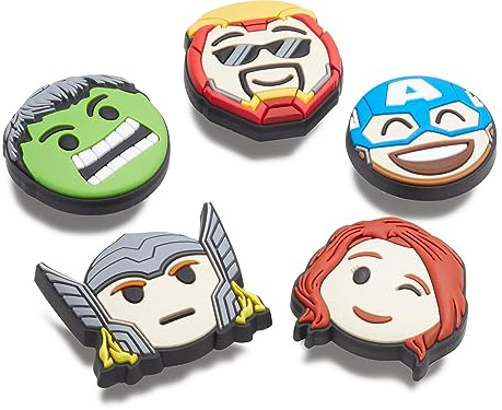 Crocs Avengers Emoji Confezione Da 5, Charms Scarpe Unisex Adulto, Cher Clueless -
