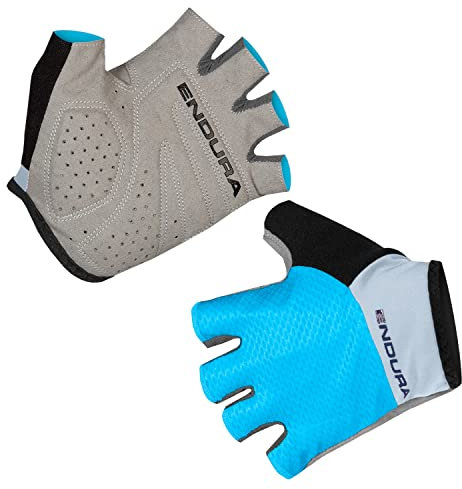 Endura Xtract Lite Cycling Mitt | Gel Padding | Silicone Grip | Ultra-Light Gloves, Bright Blue, L