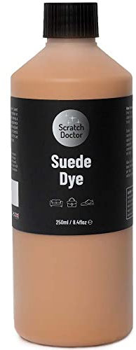 Scratch Doctor Suede Dye Repair Paint for Suede & Nubuck Boots, Shoes, Bags, Sofas (Tan, 250ml)