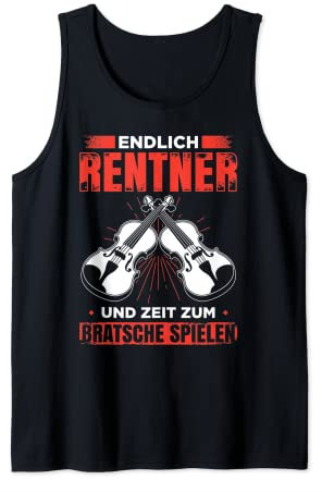 Bratsche Spielen Viola Musik Bratschist Orchester Violist Tank Top
