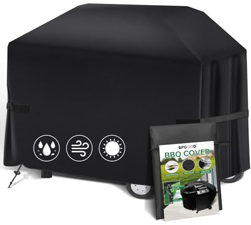 SPGOOD Housse de Protection pour Barbecue en Tissu Oxford 420D Résistant aux intempéries Résistance à la déchirureImperméable et Résistant au Soleil Universel 170x61x117 cm