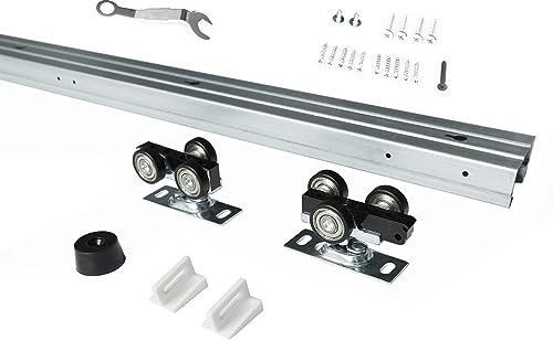 DIYHD 68 Pocket Door Sliding Track Kit,Fit MAX Door Width 36