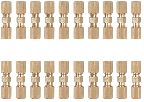 Bremsleitungsverbinder, 20 Stück Verbinder für 4,75mm Universal-Bremsleitungsverbinder für Bremsleitung ohne zu bördeln Verbinder