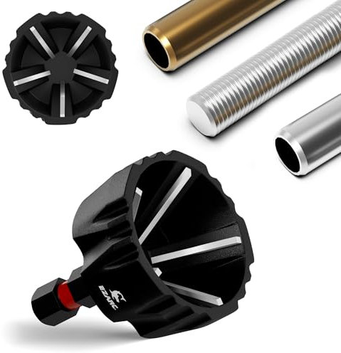 EZARC Entgratungswerkzeug für externe Fasen, Anfasbohrer aus Wolframkarbid, Entgratungsbohrer, Gratentfernungswerkzeug, Schnellspannschaft, passend für 9/16- 1-3/8 (14 mm-35 mm)