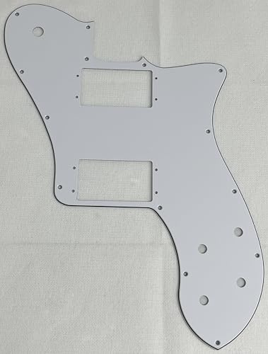 For Fit US 72 Telecaster Deluxe Re-Issue Style Guitar Pickguard (3-lagig White)