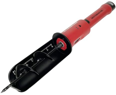 Rotoshovel - Powered Handheld Shovel with Auger & Safety Shutoff for Gardening, Landscaping & Planting - 12 Volt Battery & Charger Included