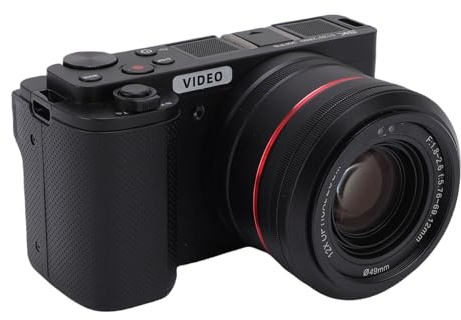 5K 64MP Digitalkamera mit Flash -WiFi 3,2 -Zoll -Touchscreme 12 -fache Optische Zoomkamera, Full HD HDR -Video, Gesichtsfokus, WiFi -Steuerung, Tragbare Reisekamera, die mit (Black)